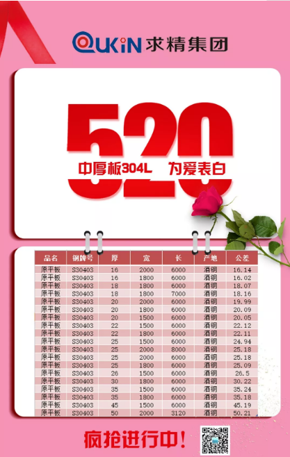 求和｜520，“鋼”向你表白